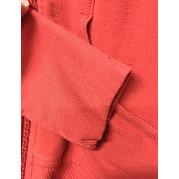 Lululemon Scuba Stretch Hoodie Red Zip Up Rare Vintage Y2K Sweatshirt Sz 8? - Picture 3 of 8